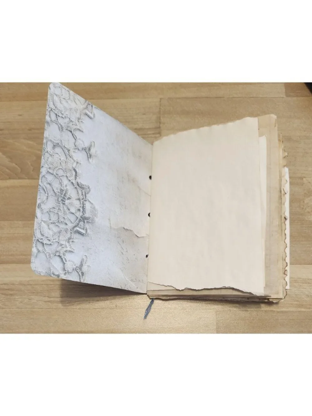 Junk Journal Made with Coffee Dyed Paper Handmade 64 pages